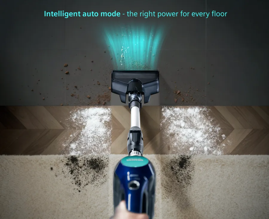 Şarjlı Süpürge Islak-Kuru iQ500 Mavi VSM120HYG