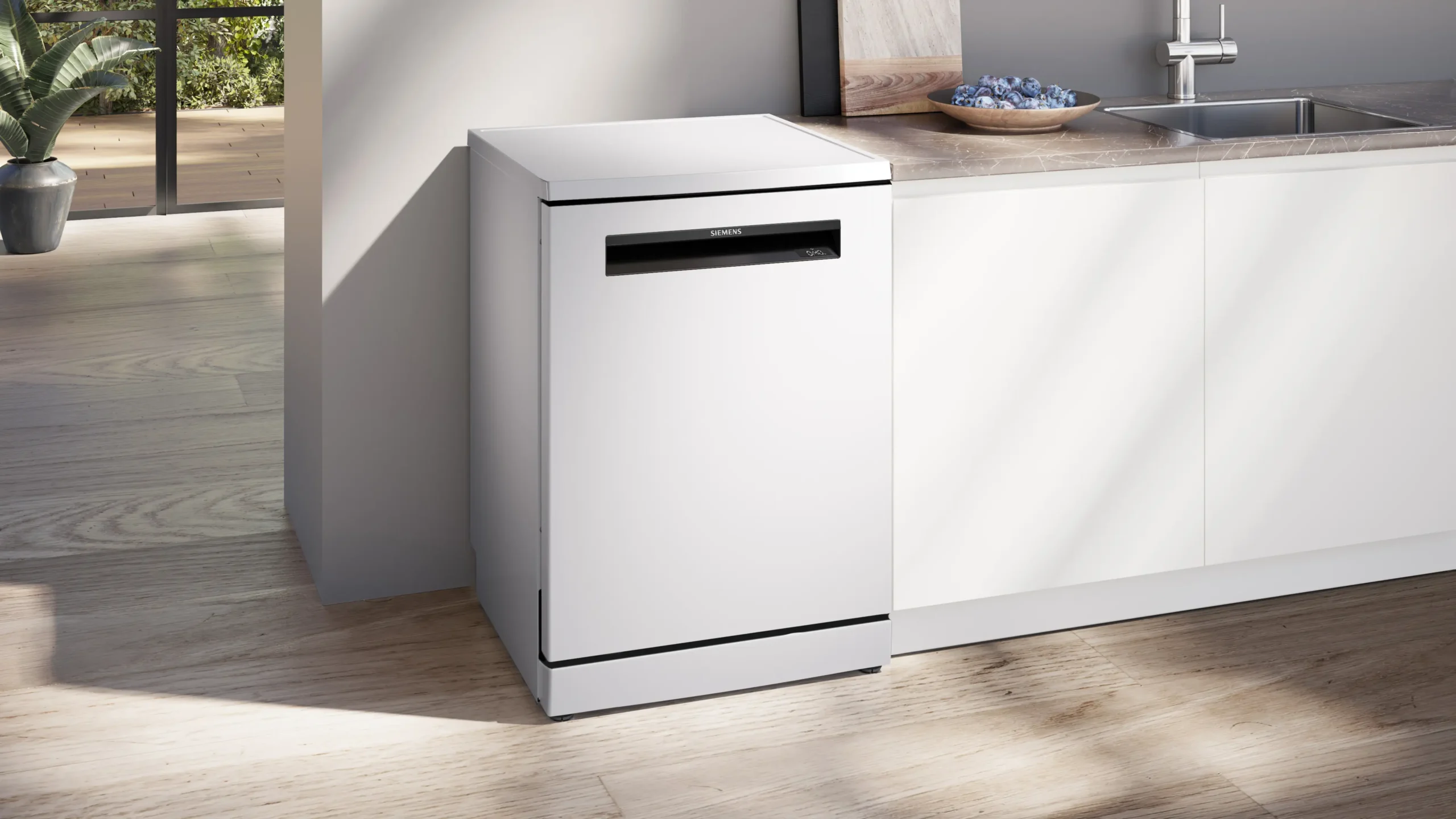 SN15EW00KT iQ500 Solo Bulaşık Makinesi 60 cm Beyaz