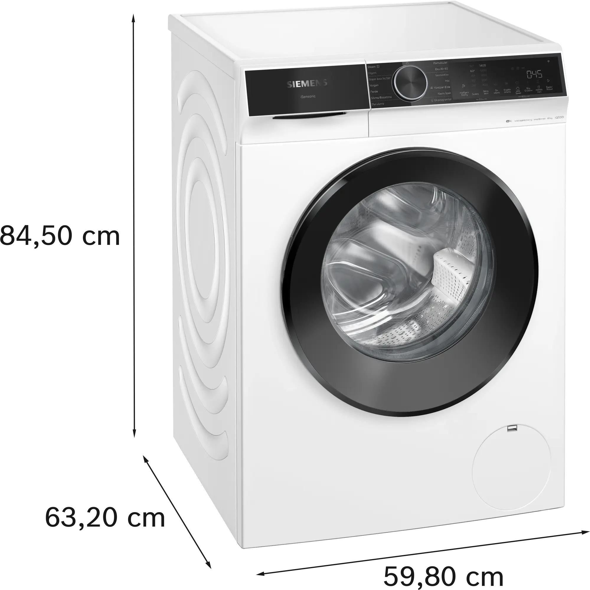 WG64K2Y0TR iQ500 Çamaşır Makinesi 11 kg maks. 1400 dev./dak.