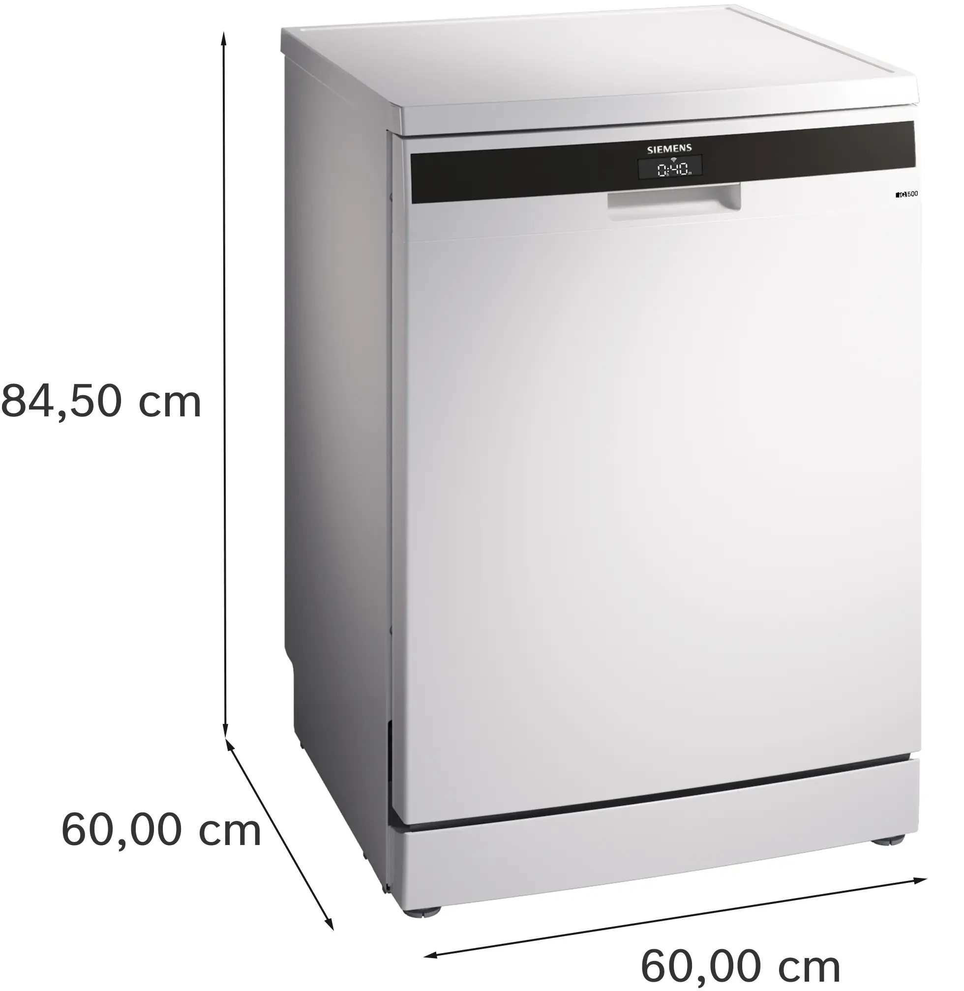 SN25EW63KT iQ500 Solo Bulaşık Makinesi 60 cm Beyaz