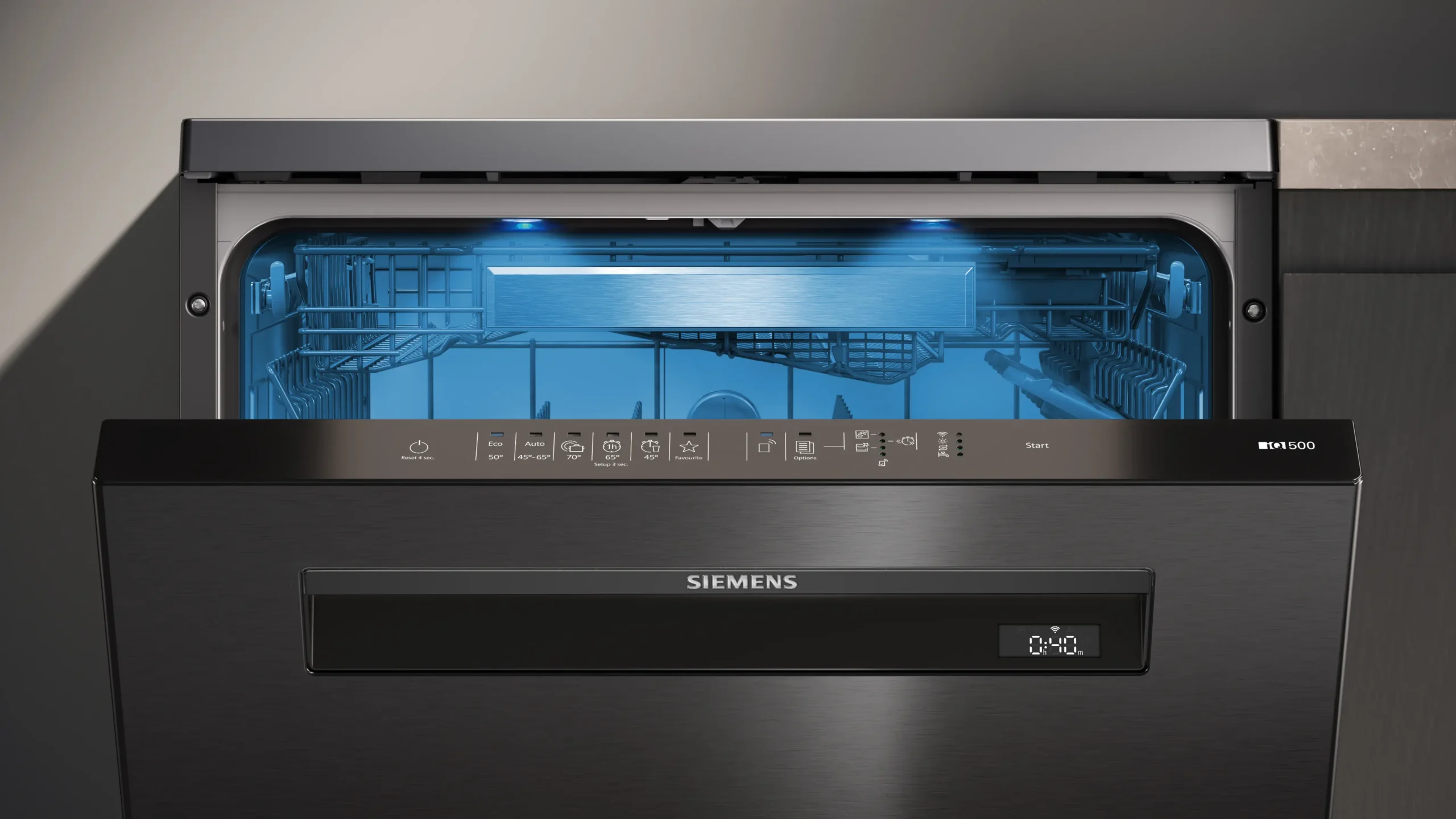 SN15EC00NT iQ500 Solo Bulaşık Makinesi 60 cm darkSteel Line
