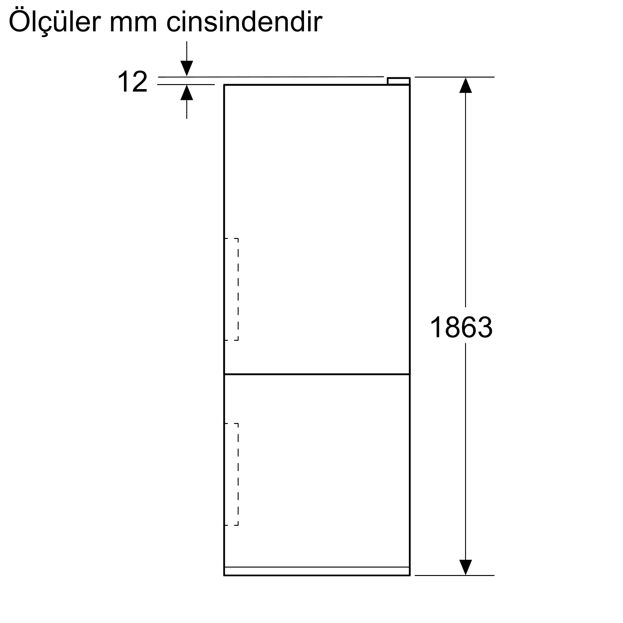 KG56NVWD0N iQ300 Alttan Donduruculu Buzdolabı 186.2 x 69.5 cm Beyaz, Total noFrost